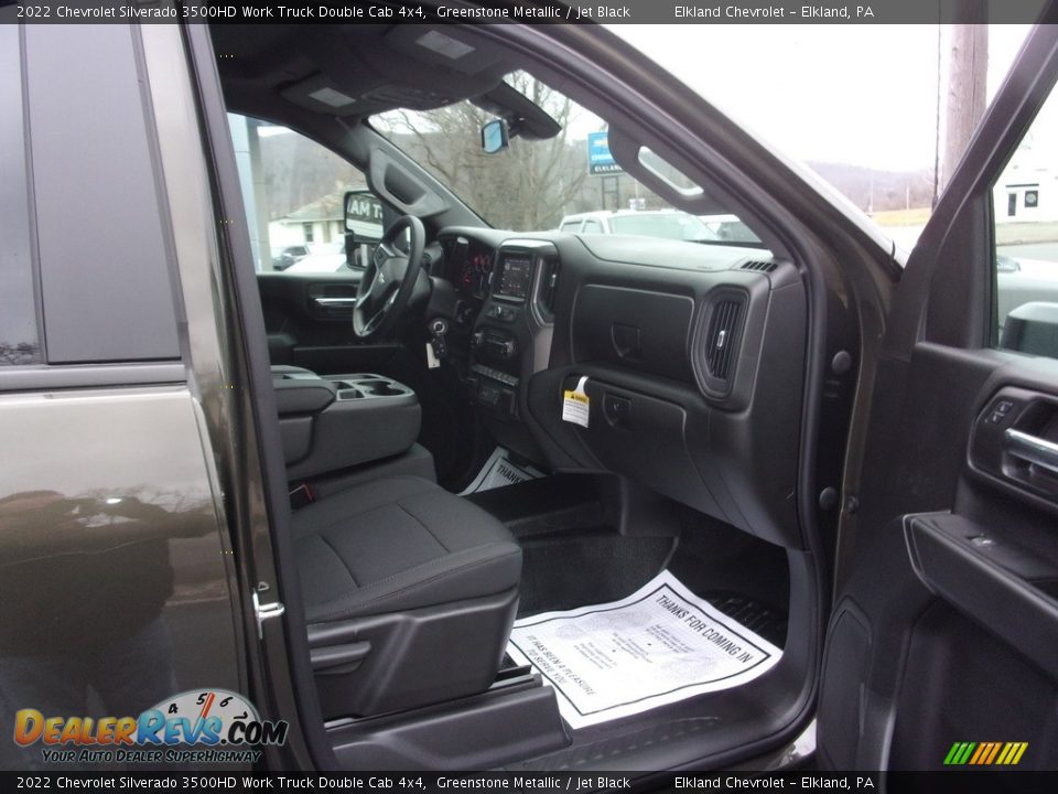 2022 Chevrolet Silverado 3500HD Work Truck Double Cab 4x4 Greenstone Metallic / Jet Black Photo #18