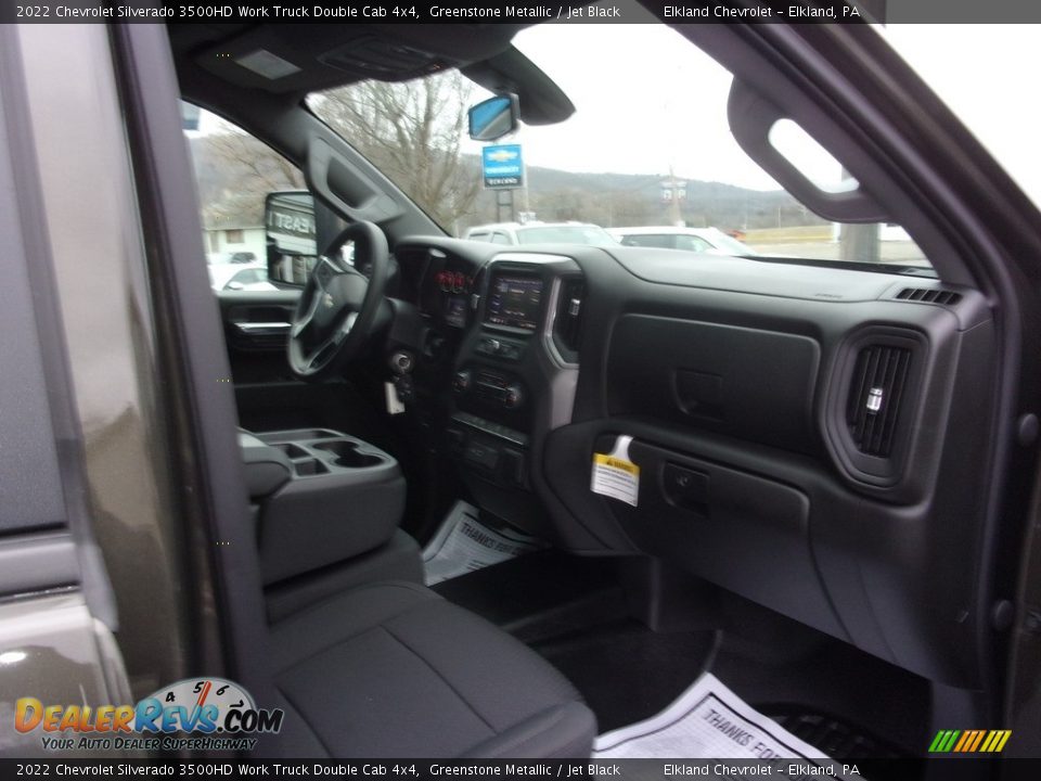 2022 Chevrolet Silverado 3500HD Work Truck Double Cab 4x4 Greenstone Metallic / Jet Black Photo #19