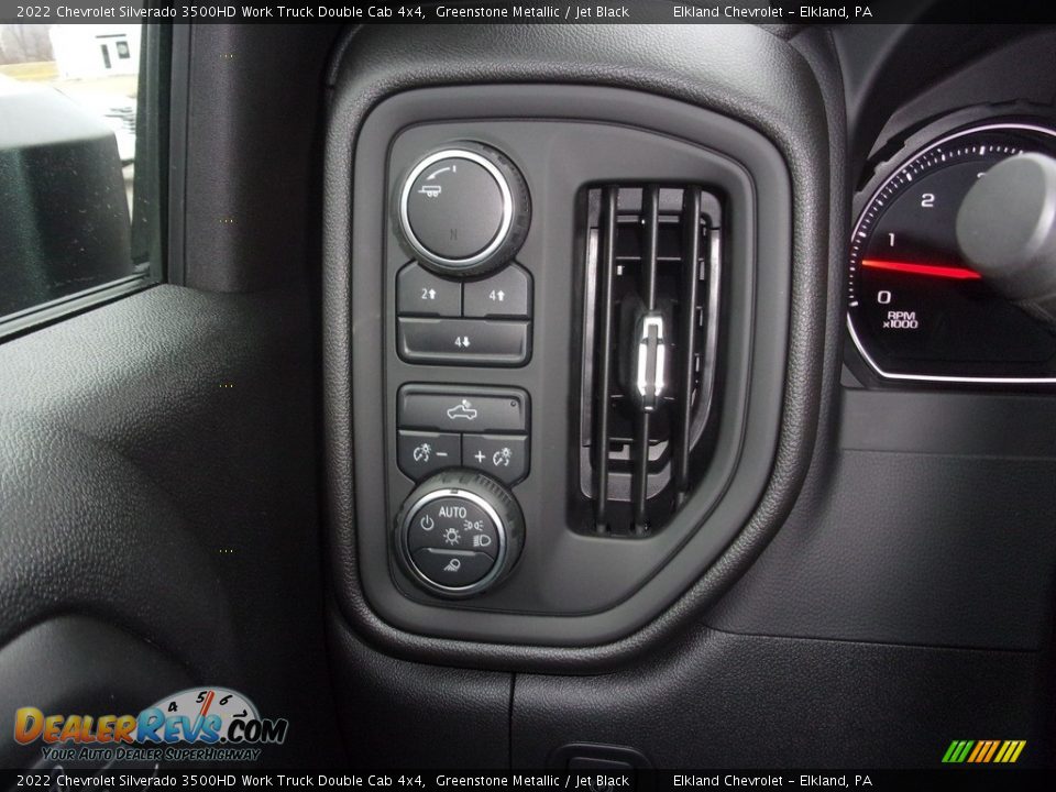 2022 Chevrolet Silverado 3500HD Work Truck Double Cab 4x4 Greenstone Metallic / Jet Black Photo #26