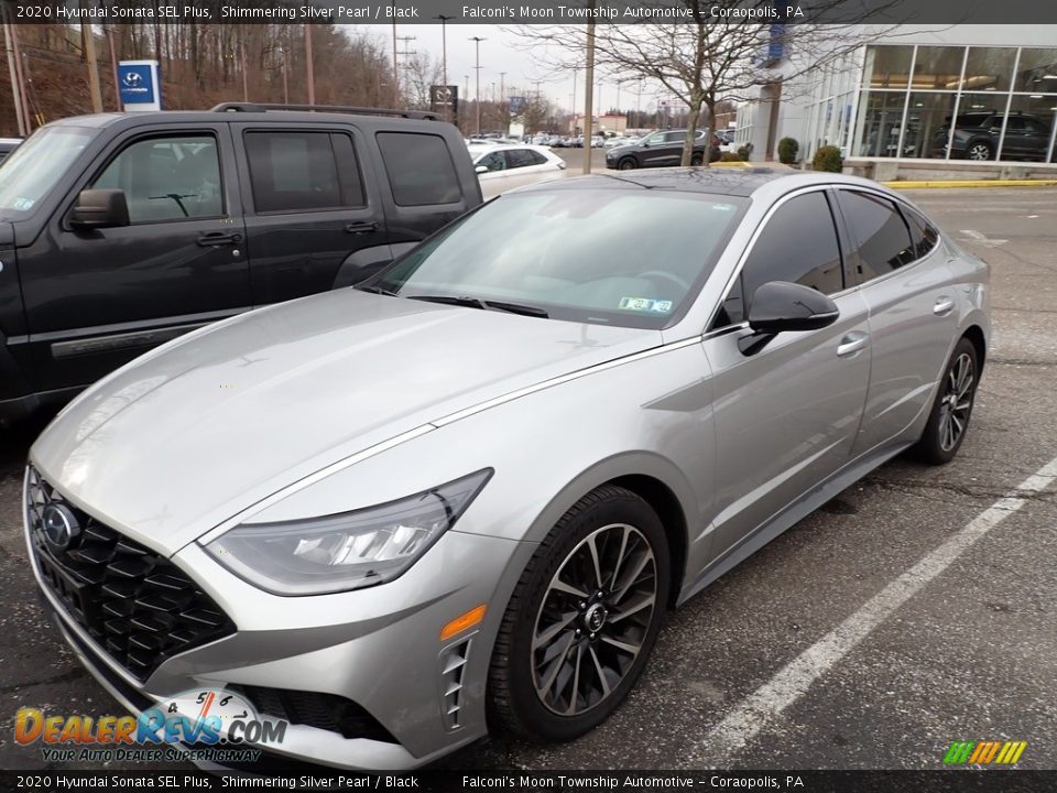 2020 Hyundai Sonata SEL Plus Shimmering Silver Pearl / Black Photo #1