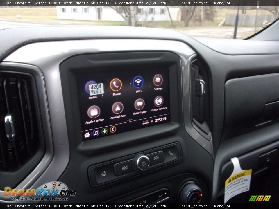 2022 Chevrolet Silverado 3500HD Work Truck Double Cab 4x4 Greenstone Metallic / Jet Black Photo #28