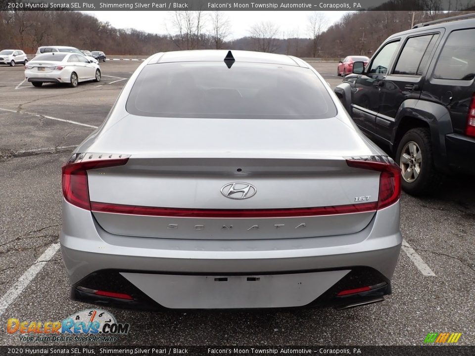 2020 Hyundai Sonata SEL Plus Shimmering Silver Pearl / Black Photo #3