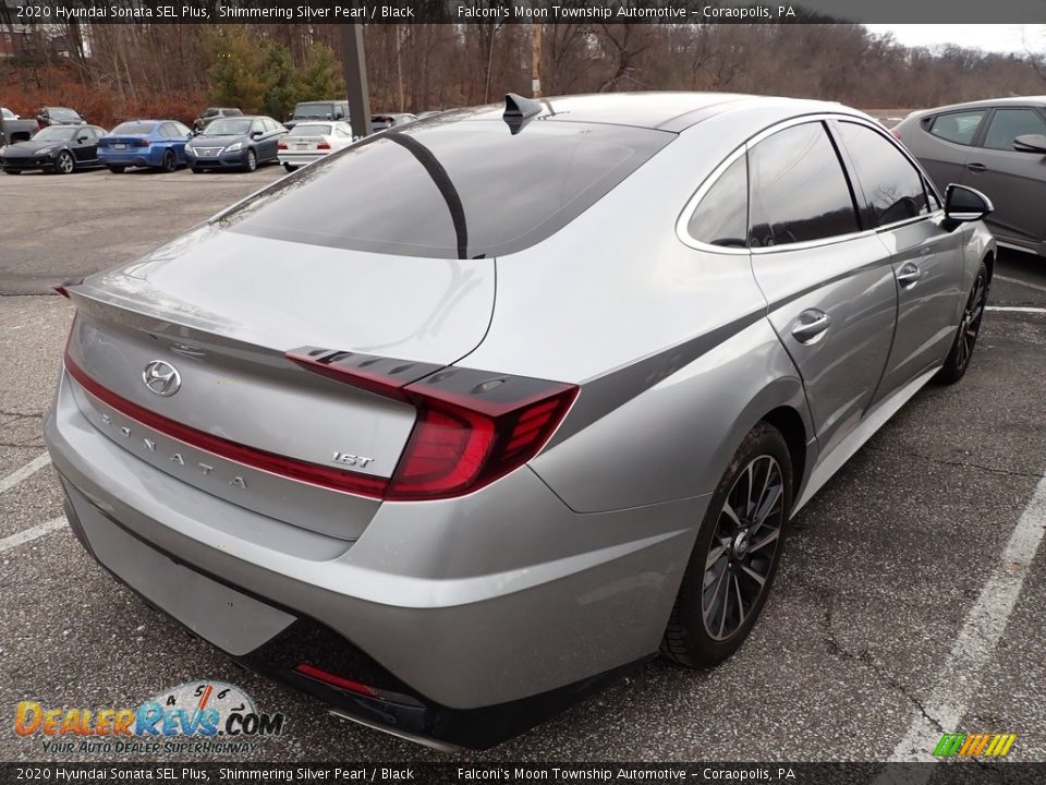 2020 Hyundai Sonata SEL Plus Shimmering Silver Pearl / Black Photo #4