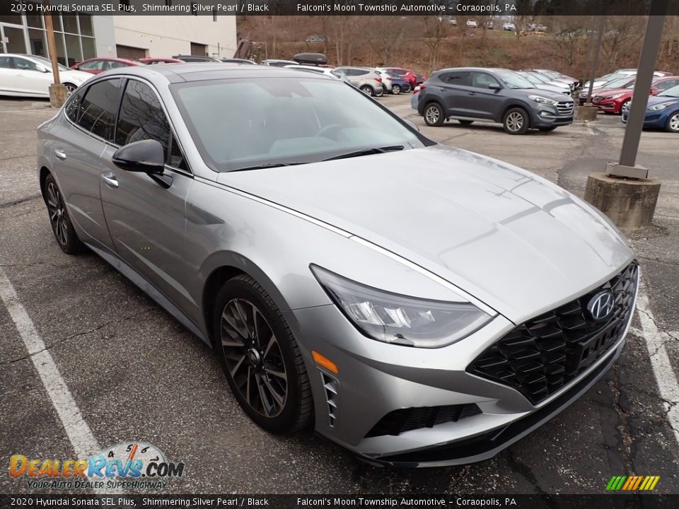 2020 Hyundai Sonata SEL Plus Shimmering Silver Pearl / Black Photo #5