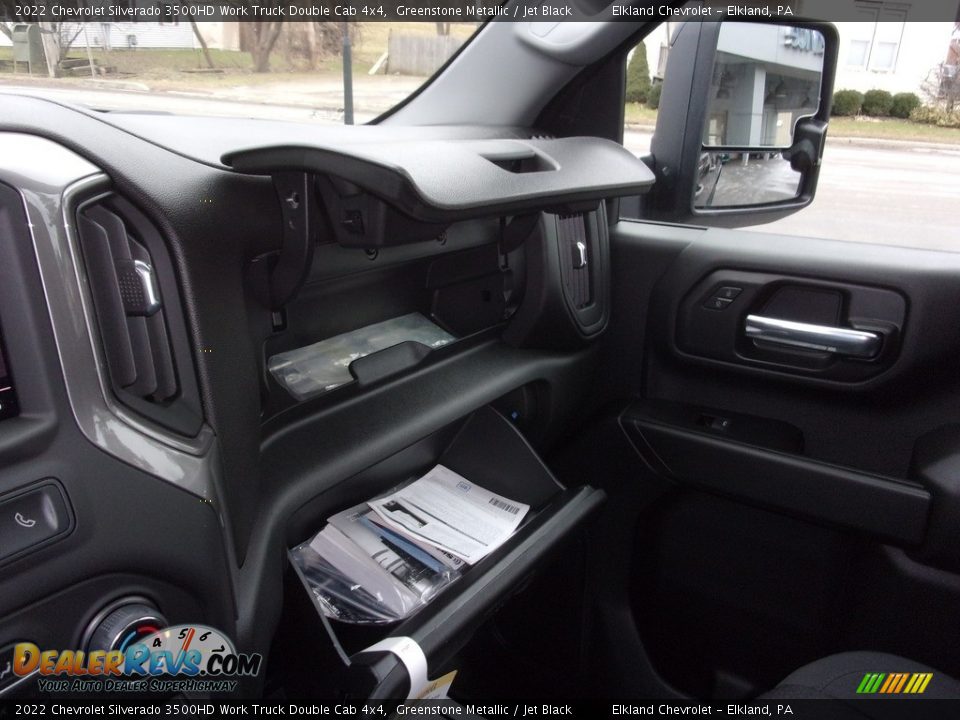2022 Chevrolet Silverado 3500HD Work Truck Double Cab 4x4 Greenstone Metallic / Jet Black Photo #33