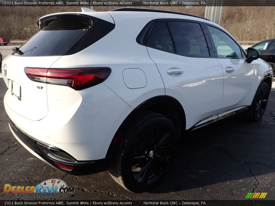 2021 Buick Envision Preferred AWD Summit White / Ebony w/Ebony Accents Photo #9