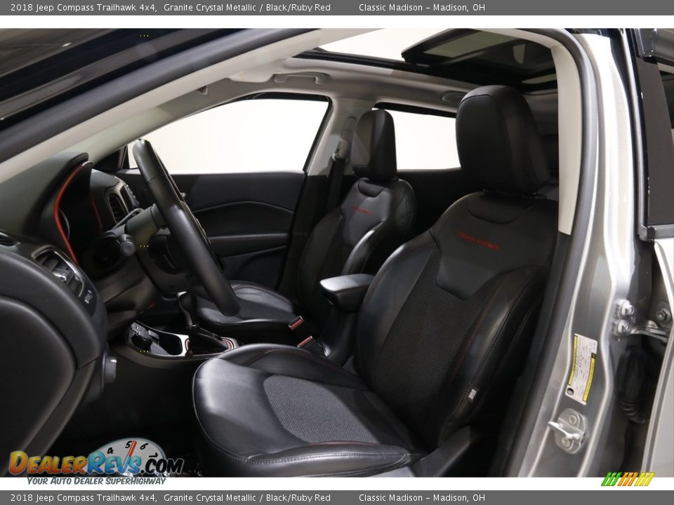 2018 Jeep Compass Trailhawk 4x4 Granite Crystal Metallic / Black/Ruby Red Photo #5