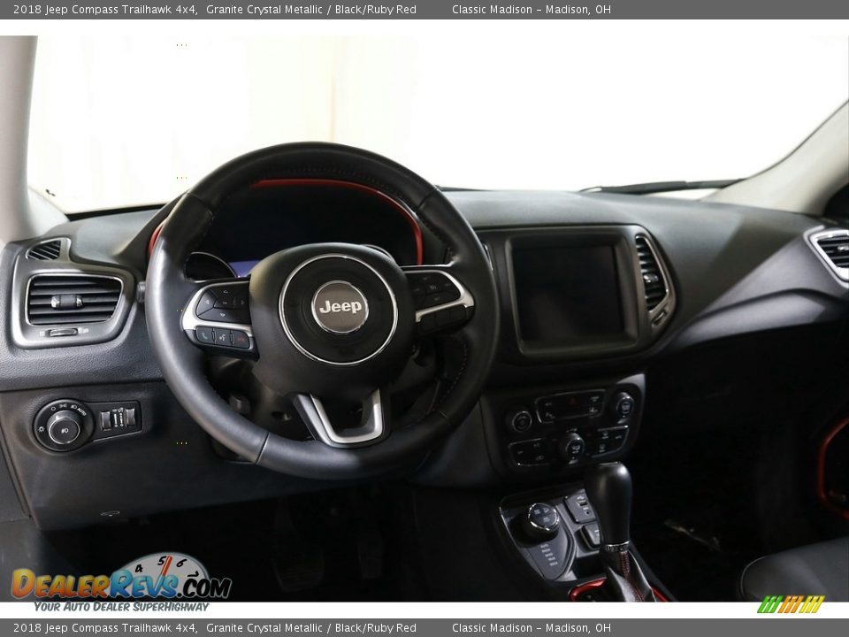 2018 Jeep Compass Trailhawk 4x4 Granite Crystal Metallic / Black/Ruby Red Photo #6