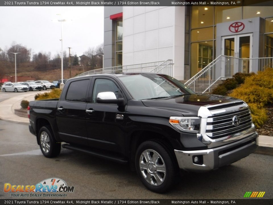 2021 Toyota Tundra 1794 CrewMax 4x4 Midnight Black Metallic / 1794 Edition Brown/Black Photo #1