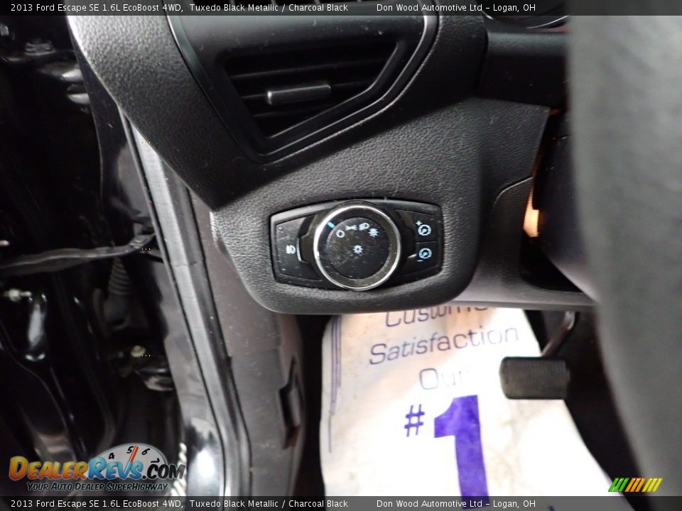 2013 Ford Escape SE 1.6L EcoBoost 4WD Tuxedo Black Metallic / Charcoal Black Photo #16