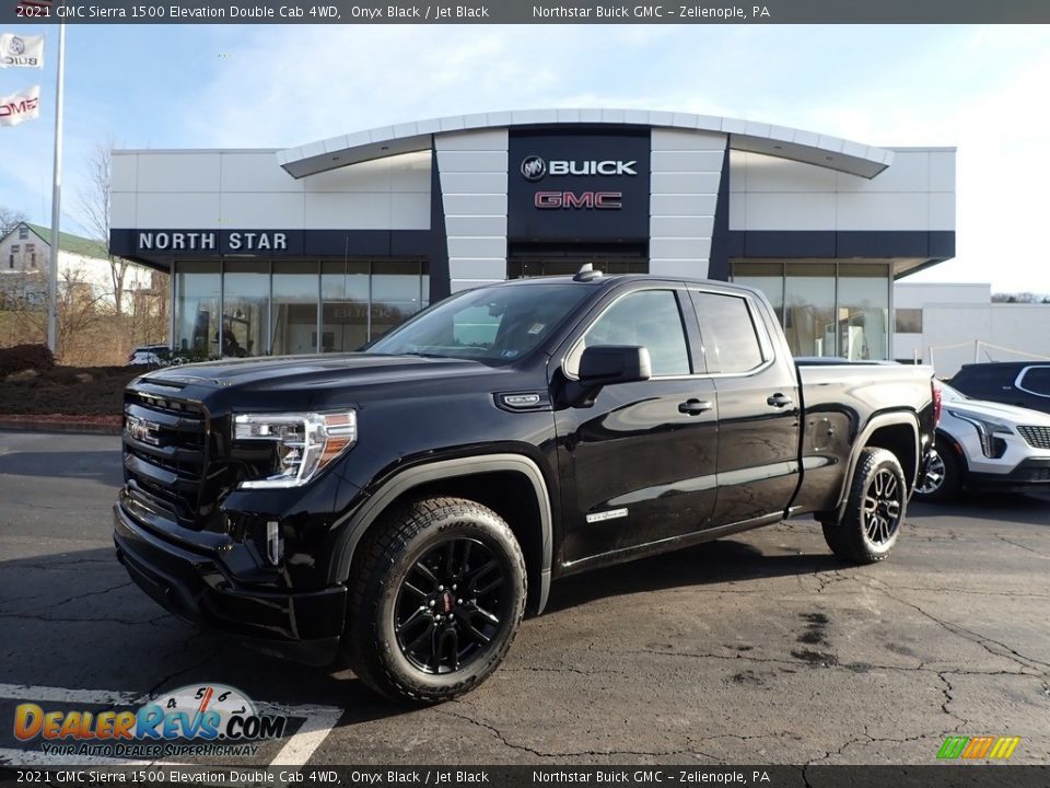 2021 GMC Sierra 1500 Elevation Double Cab 4WD Onyx Black / Jet Black Photo #1