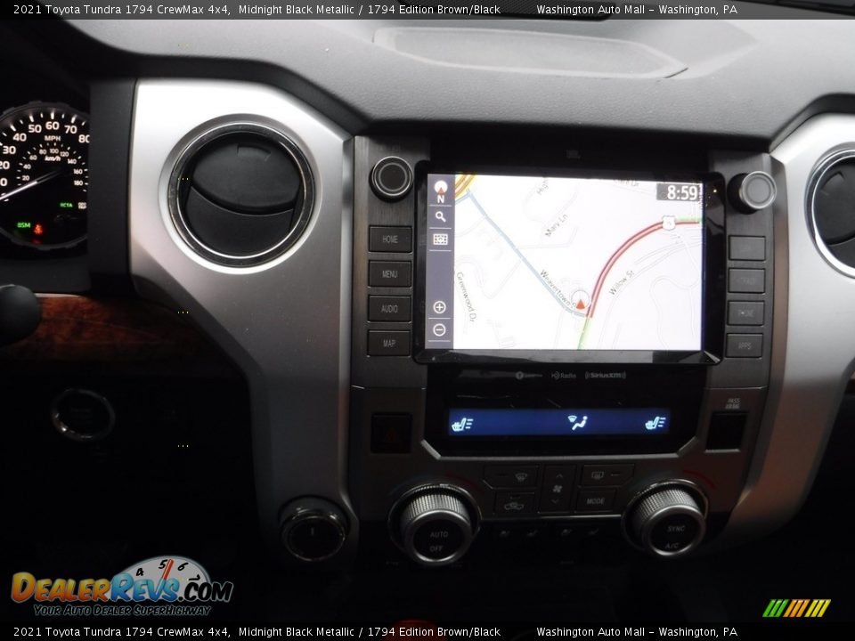 2021 Toyota Tundra 1794 CrewMax 4x4 Midnight Black Metallic / 1794 Edition Brown/Black Photo #4
