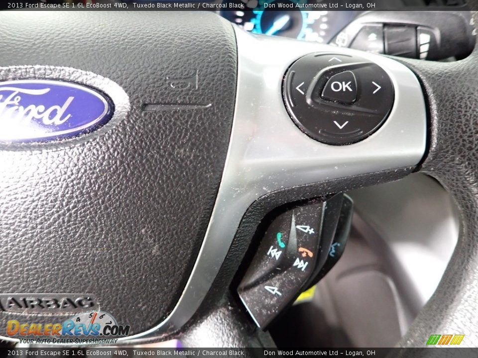 2013 Ford Escape SE 1.6L EcoBoost 4WD Tuxedo Black Metallic / Charcoal Black Photo #18