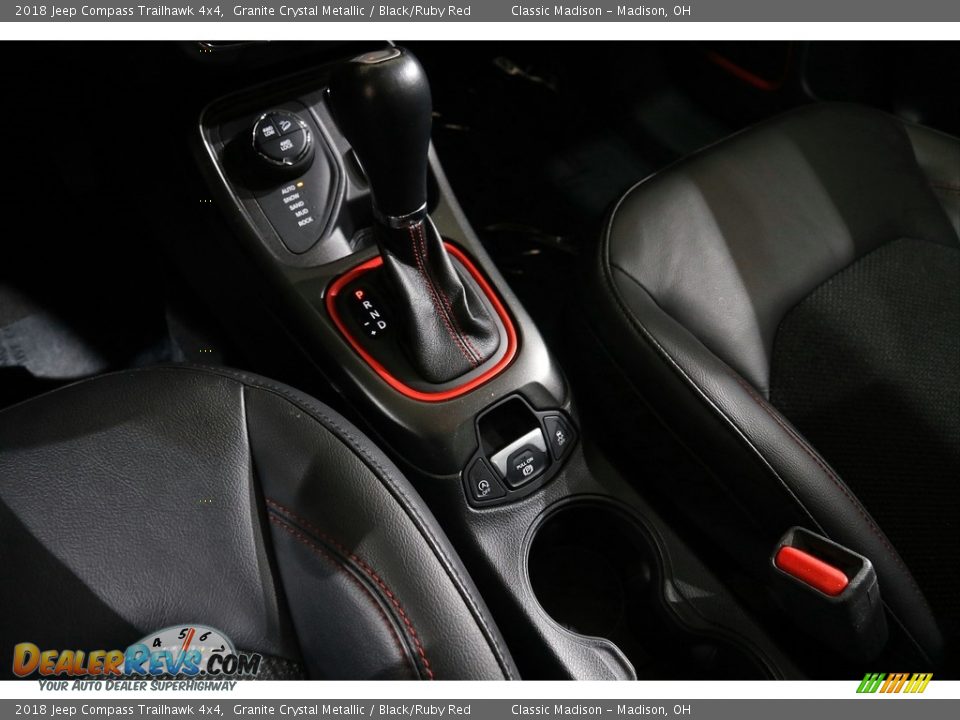 2018 Jeep Compass Trailhawk 4x4 Granite Crystal Metallic / Black/Ruby Red Photo #14