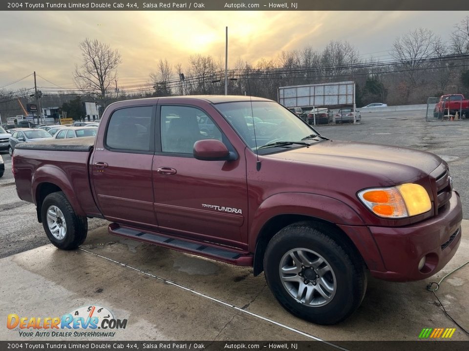 2004 Toyota Tundra Limited Double Cab 4x4 Salsa Red Pearl / Oak Photo #2