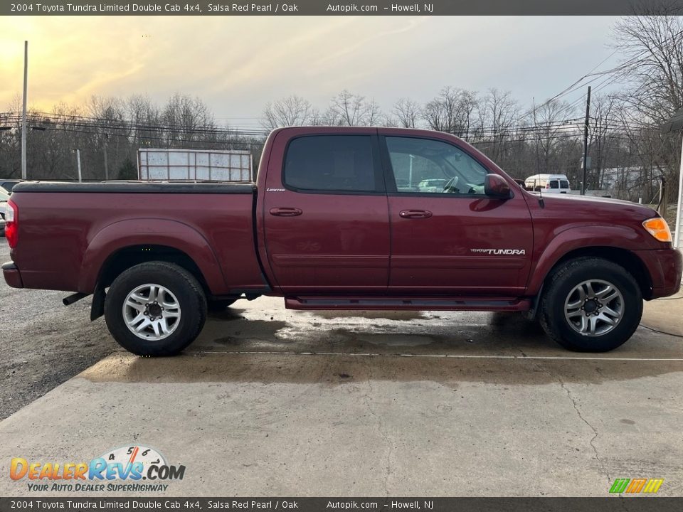 2004 Toyota Tundra Limited Double Cab 4x4 Salsa Red Pearl / Oak Photo #3