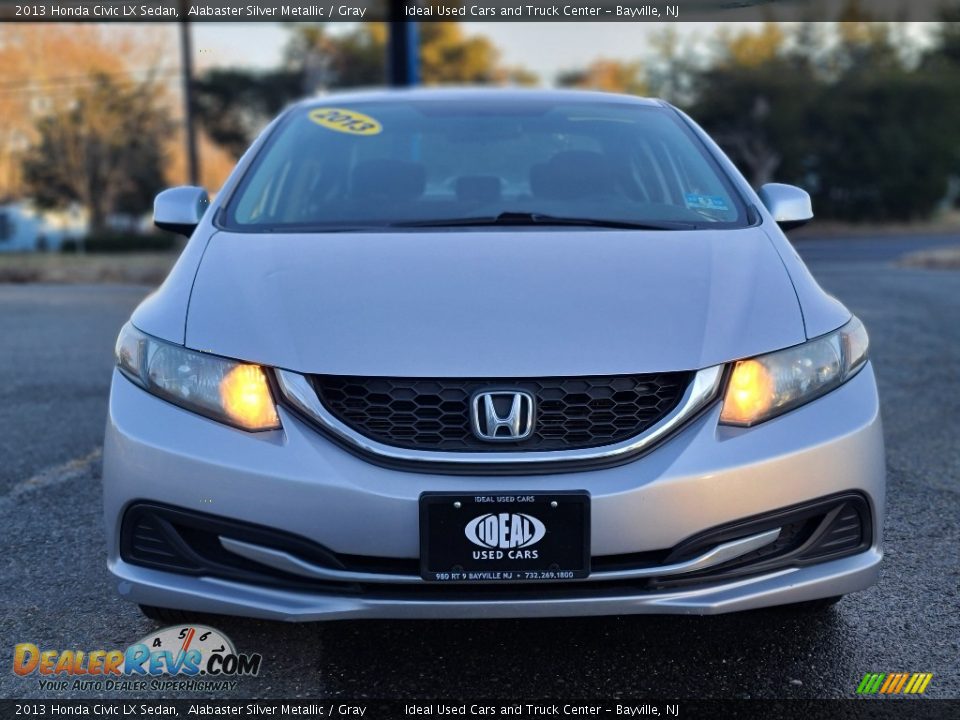 2013 Honda Civic LX Sedan Alabaster Silver Metallic / Gray Photo #8