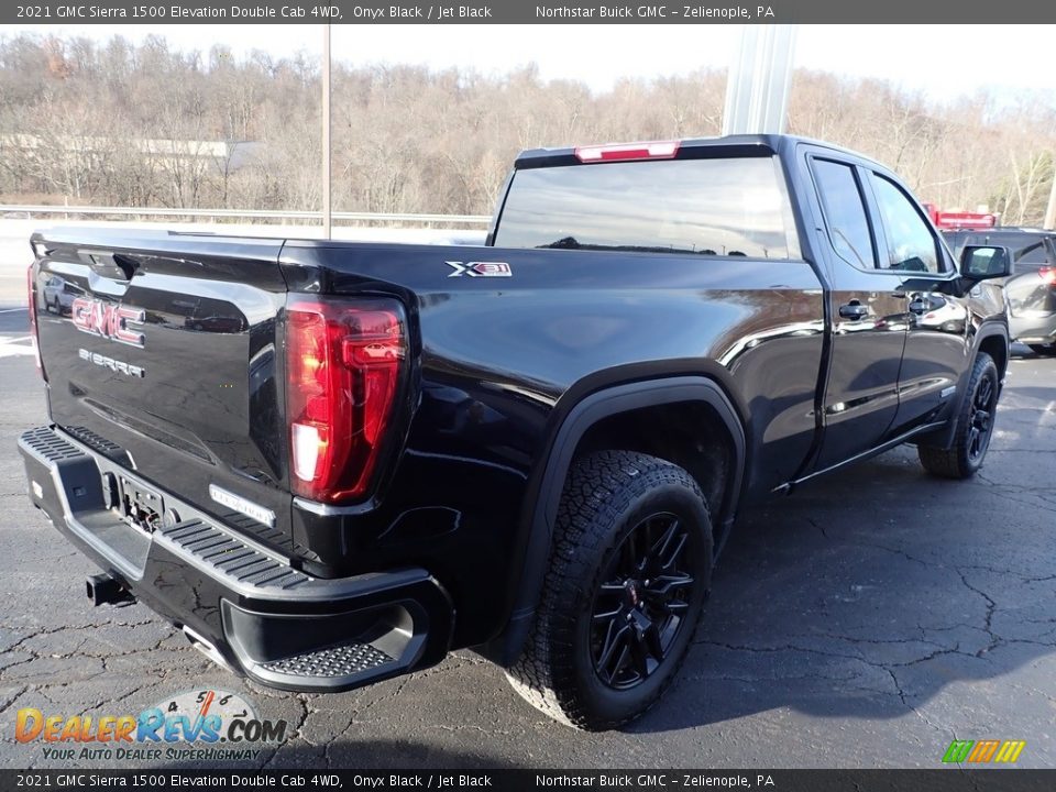 2021 GMC Sierra 1500 Elevation Double Cab 4WD Onyx Black / Jet Black Photo #8