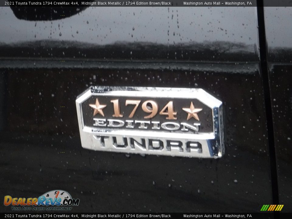 2021 Toyota Tundra 1794 CrewMax 4x4 Midnight Black Metallic / 1794 Edition Brown/Black Photo #11