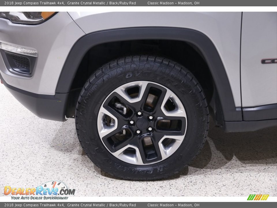 2018 Jeep Compass Trailhawk 4x4 Granite Crystal Metallic / Black/Ruby Red Photo #21