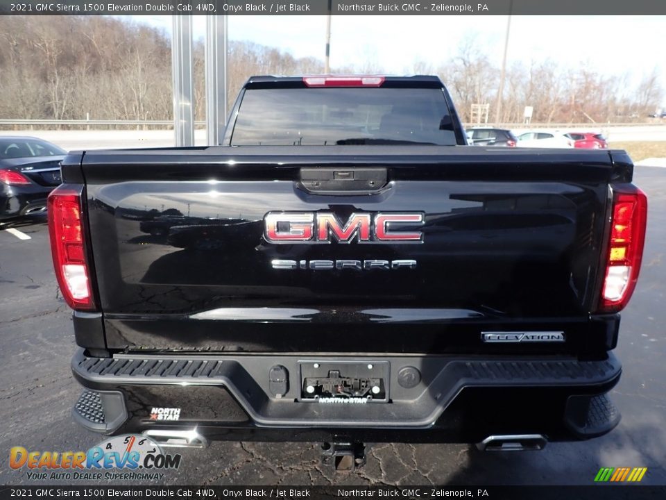 2021 GMC Sierra 1500 Elevation Double Cab 4WD Onyx Black / Jet Black Photo #9