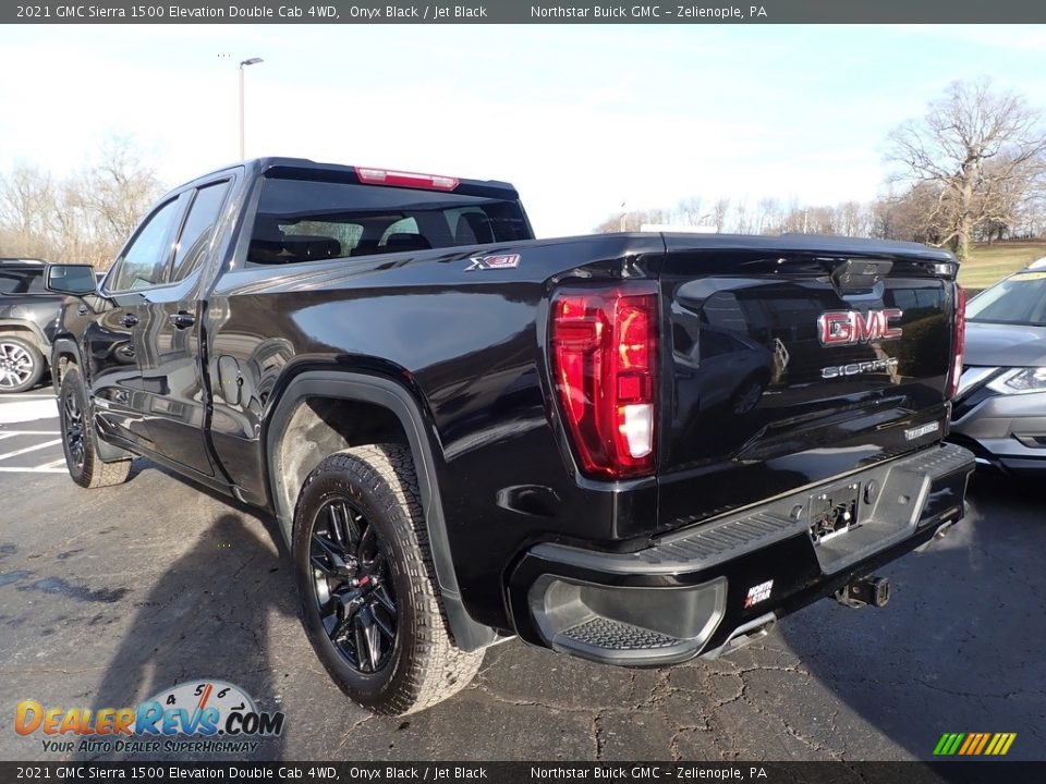 2021 GMC Sierra 1500 Elevation Double Cab 4WD Onyx Black / Jet Black Photo #10