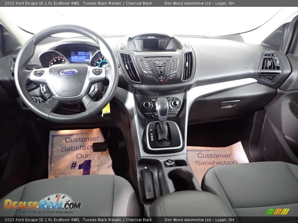 2013 Ford Escape SE 1.6L EcoBoost 4WD Tuxedo Black Metallic / Charcoal Black Photo #27