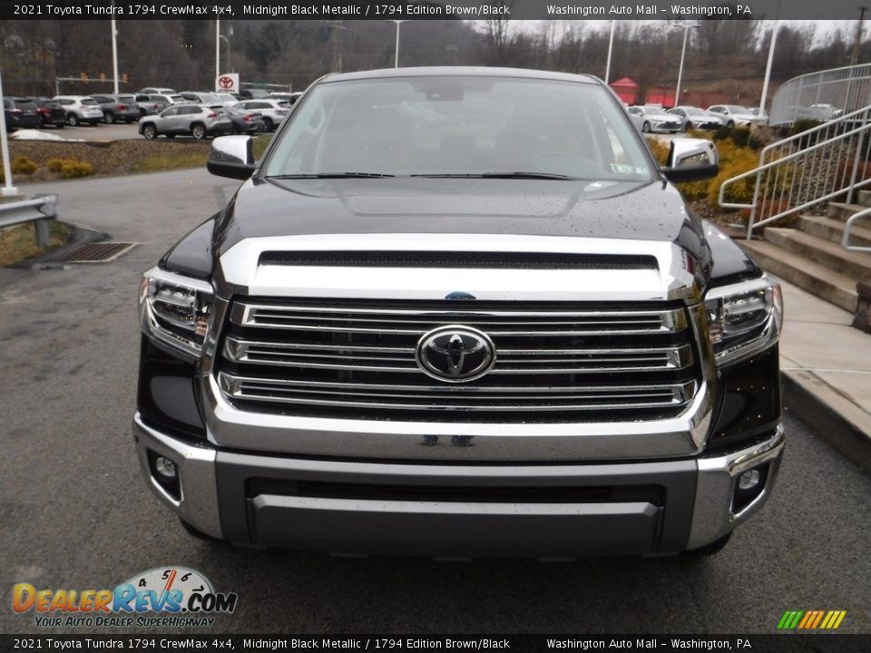 2021 Toyota Tundra 1794 CrewMax 4x4 Midnight Black Metallic / 1794 Edition Brown/Black Photo #13