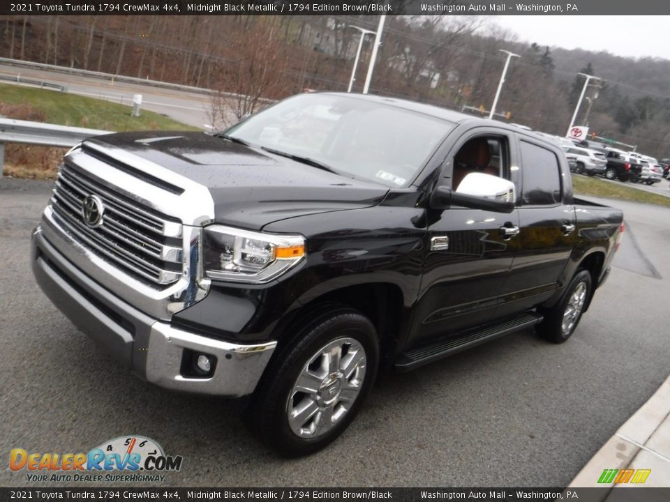 2021 Toyota Tundra 1794 CrewMax 4x4 Midnight Black Metallic / 1794 Edition Brown/Black Photo #14