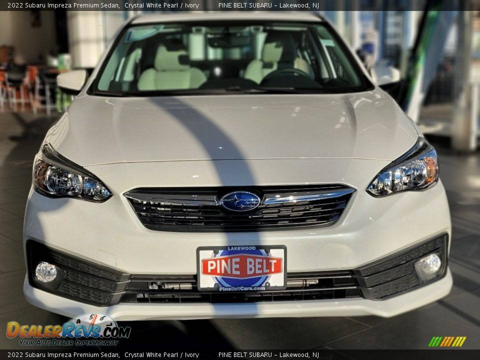 2022 Subaru Impreza Premium Sedan Crystal White Pearl / Ivory Photo #3