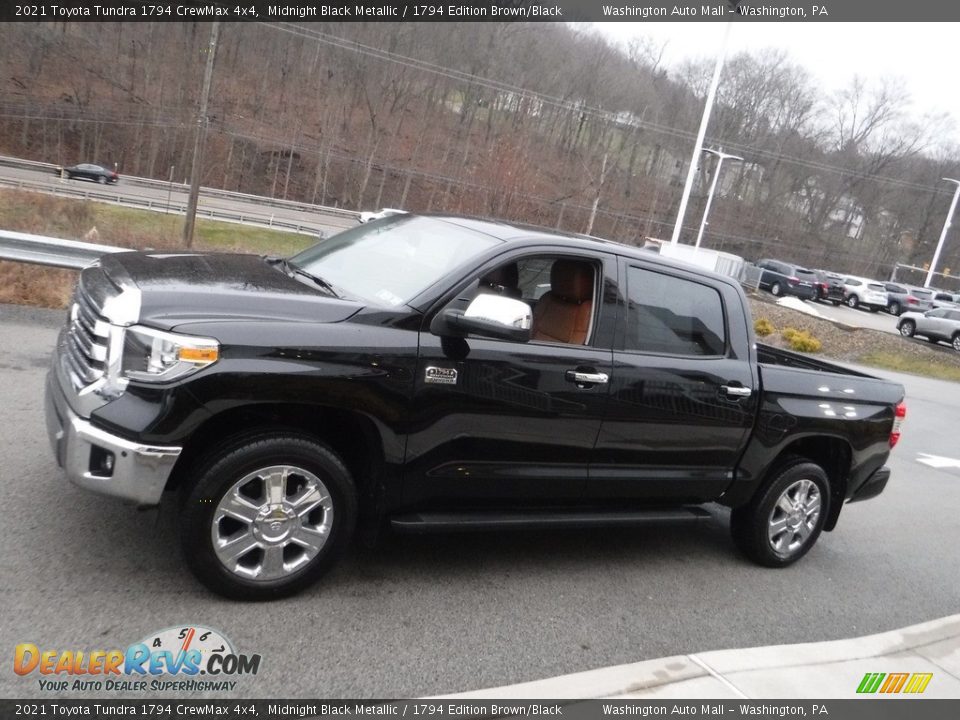 2021 Toyota Tundra 1794 CrewMax 4x4 Midnight Black Metallic / 1794 Edition Brown/Black Photo #15