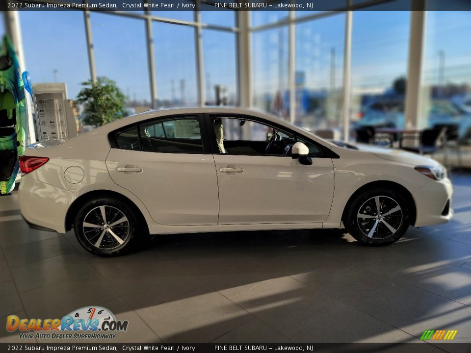 2022 Subaru Impreza Premium Sedan Crystal White Pearl / Ivory Photo #4