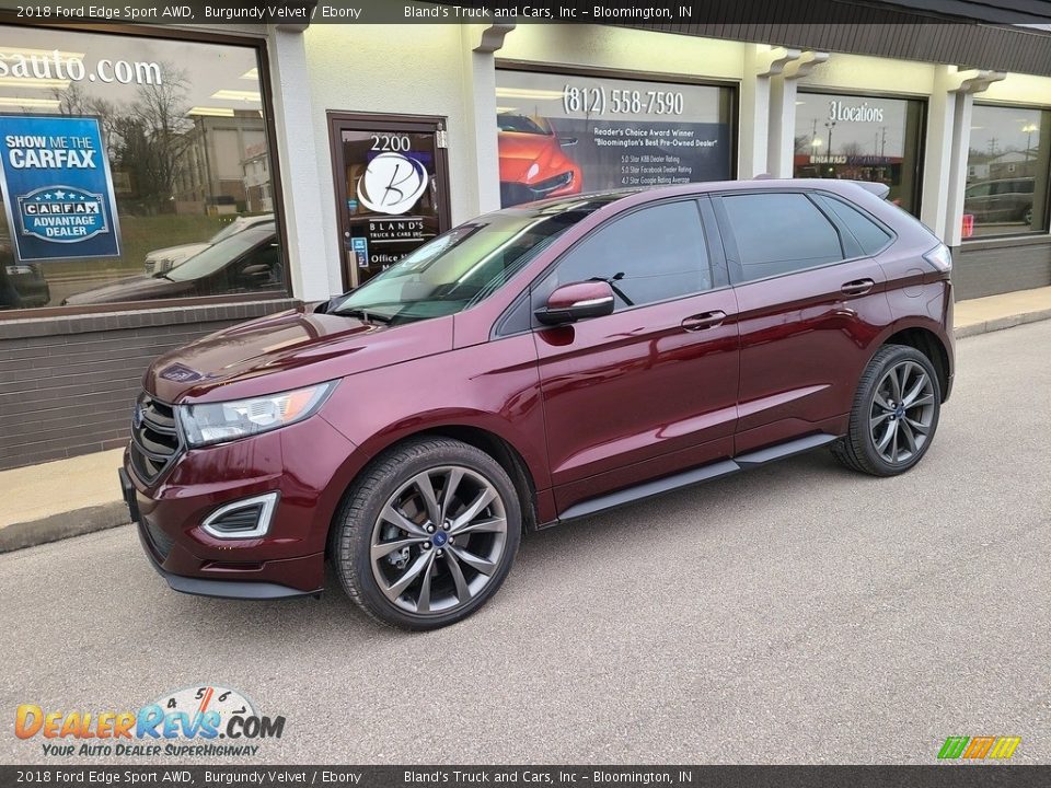 2018 Ford Edge Sport AWD Burgundy Velvet / Ebony Photo #1