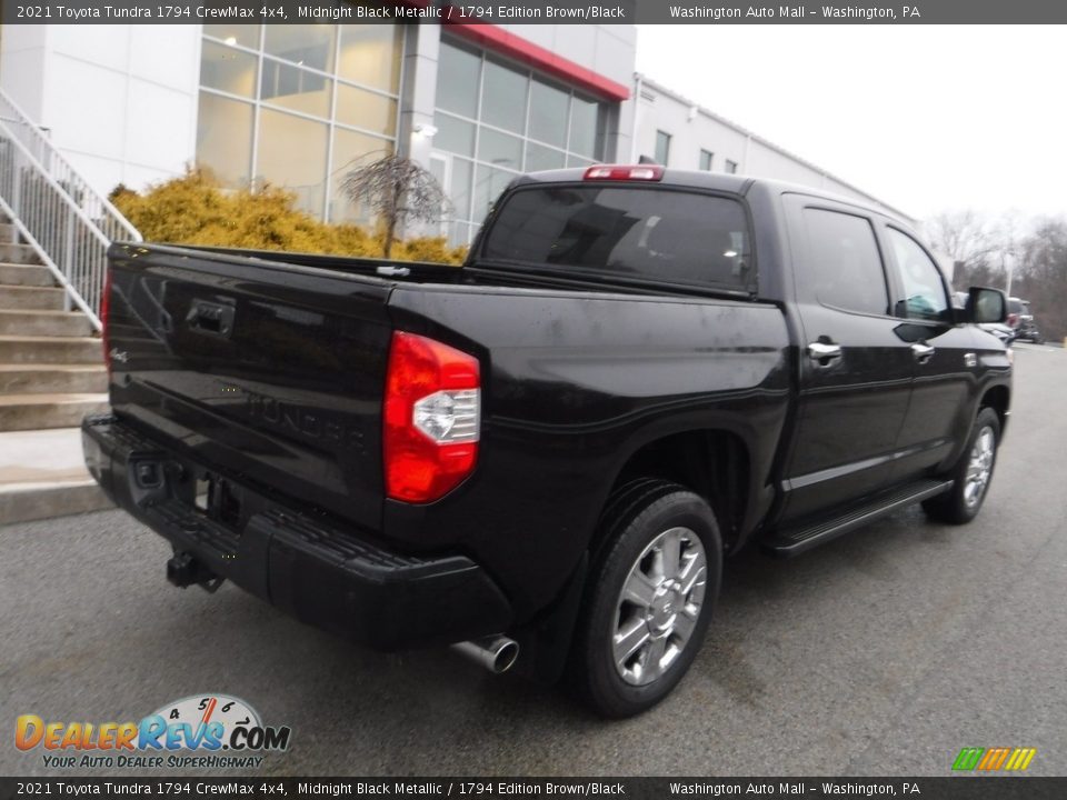 2021 Toyota Tundra 1794 CrewMax 4x4 Midnight Black Metallic / 1794 Edition Brown/Black Photo #18