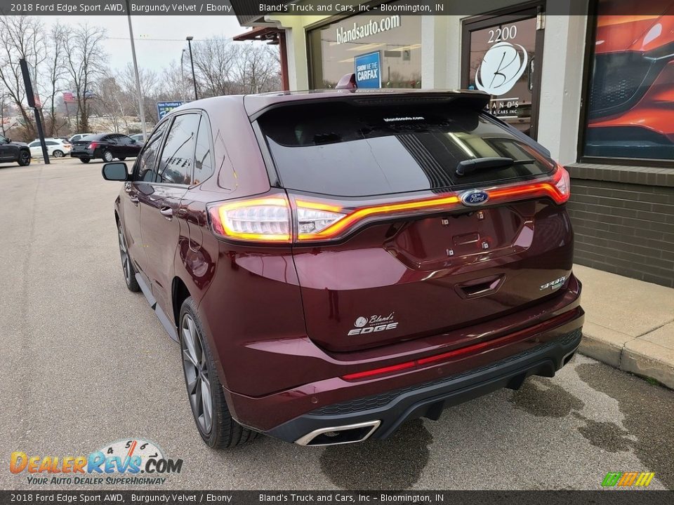 2018 Ford Edge Sport AWD Burgundy Velvet / Ebony Photo #6