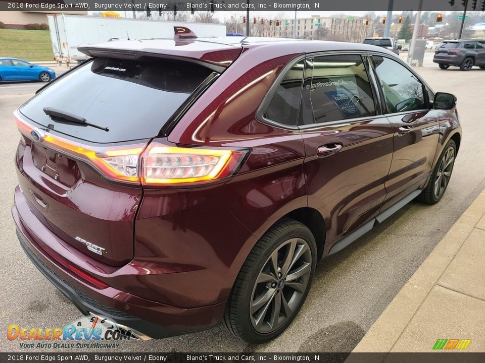 2018 Ford Edge Sport AWD Burgundy Velvet / Ebony Photo #10