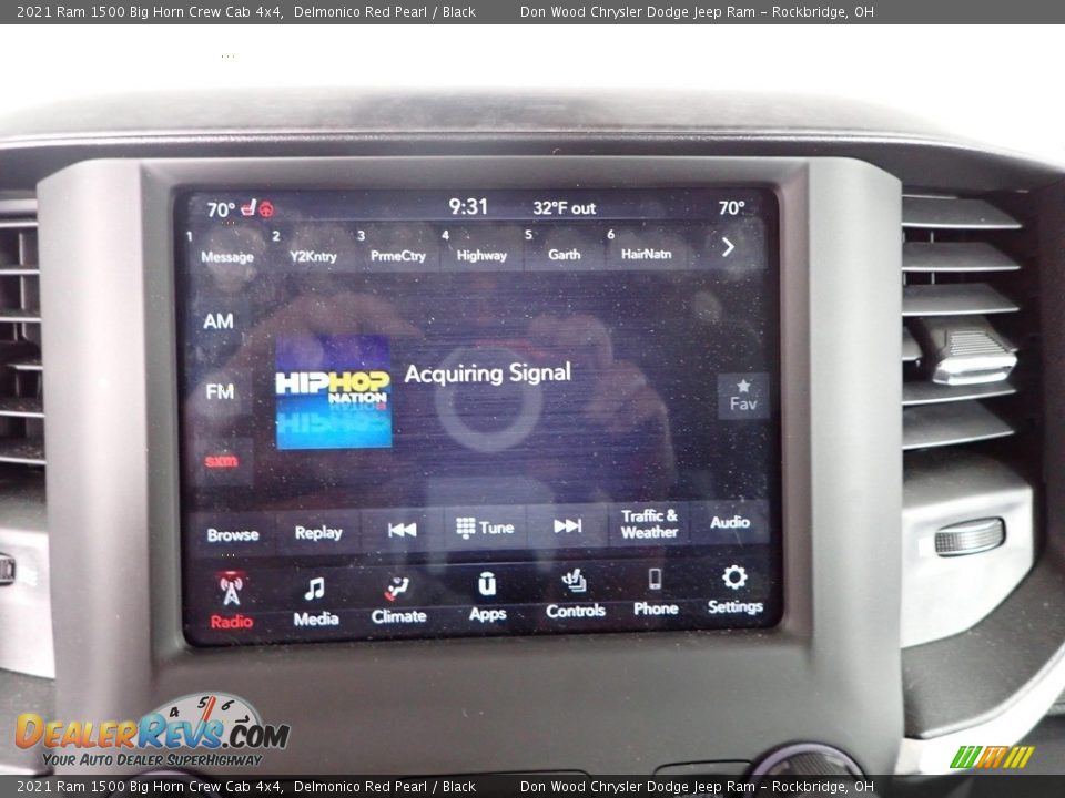 2021 Ram 1500 Big Horn Crew Cab 4x4 Delmonico Red Pearl / Black Photo #3