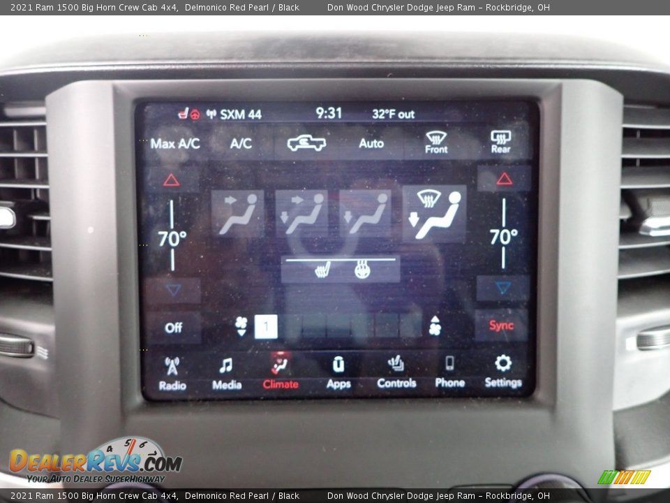 2021 Ram 1500 Big Horn Crew Cab 4x4 Delmonico Red Pearl / Black Photo #4