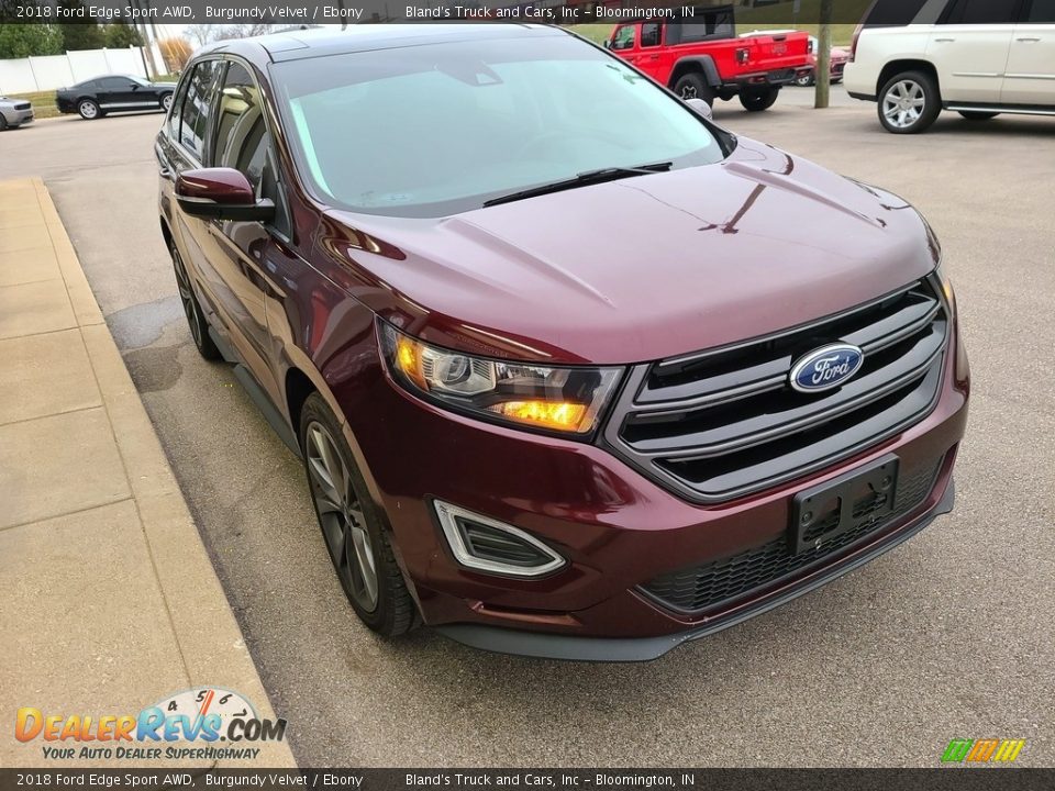 2018 Ford Edge Sport AWD Burgundy Velvet / Ebony Photo #12