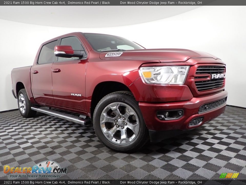 2021 Ram 1500 Big Horn Crew Cab 4x4 Delmonico Red Pearl / Black Photo #6