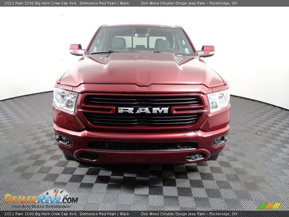 2021 Ram 1500 Big Horn Crew Cab 4x4 Delmonico Red Pearl / Black Photo #8