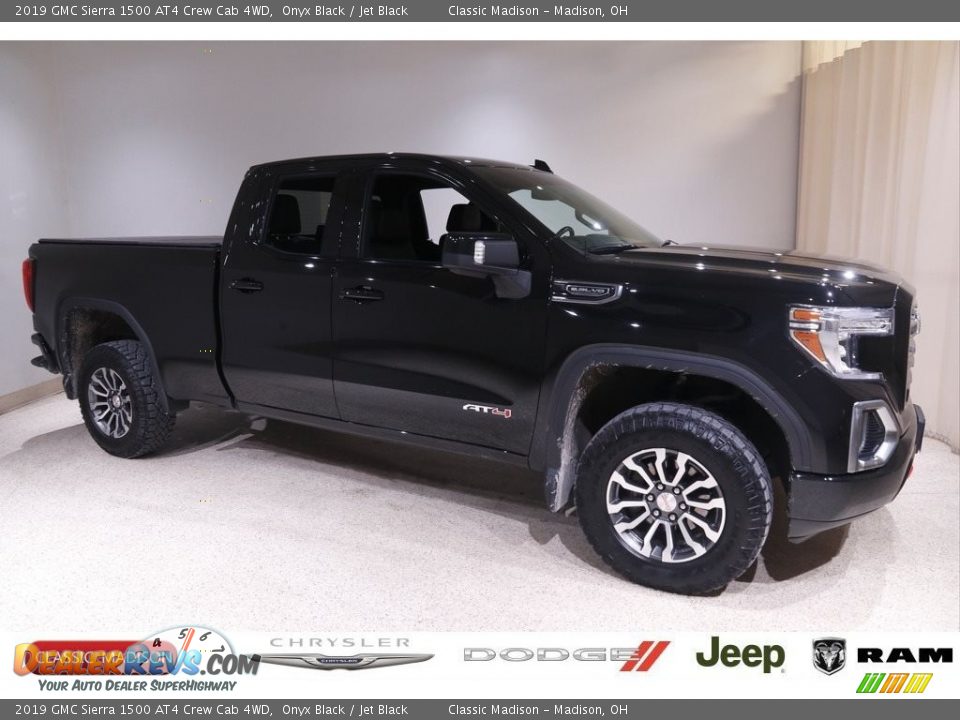 2019 GMC Sierra 1500 AT4 Crew Cab 4WD Onyx Black / Jet Black Photo #1