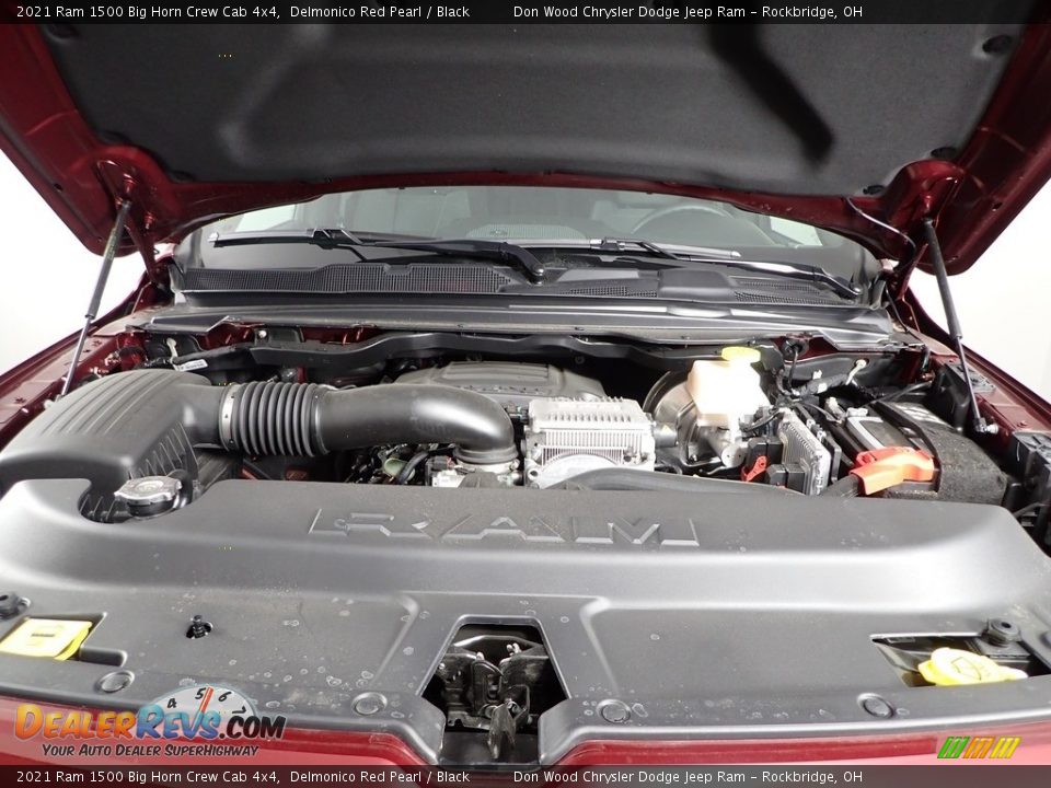 2021 Ram 1500 Big Horn Crew Cab 4x4 Delmonico Red Pearl / Black Photo #10