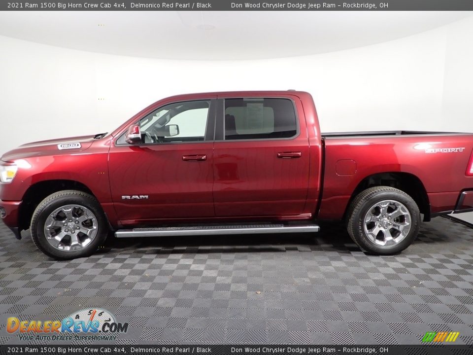 2021 Ram 1500 Big Horn Crew Cab 4x4 Delmonico Red Pearl / Black Photo #12