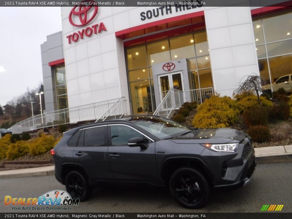 2021 Toyota RAV4 XSE AWD Hybrid Magnetic Gray Metallic / Black Photo #2