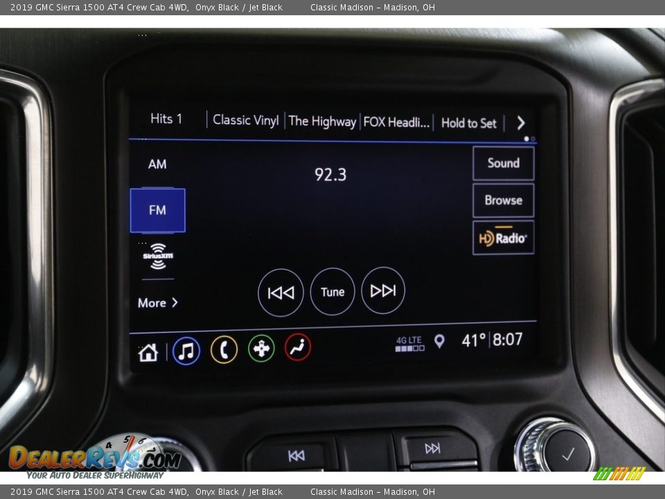 2019 GMC Sierra 1500 AT4 Crew Cab 4WD Onyx Black / Jet Black Photo #11