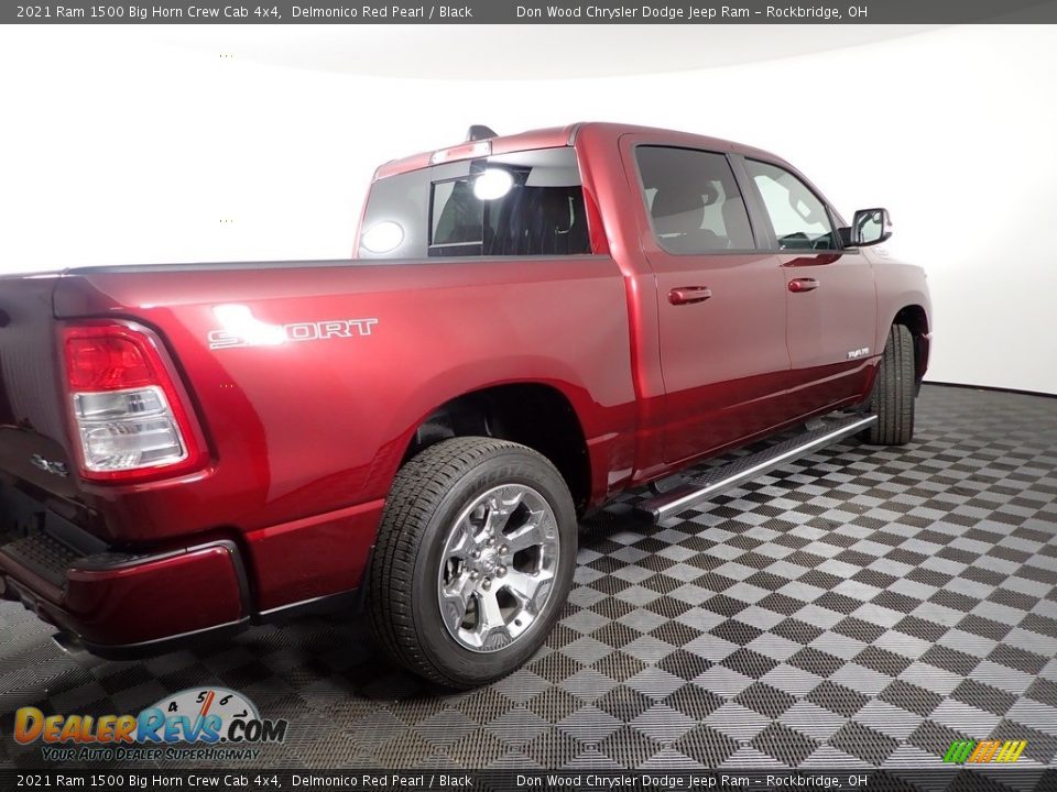2021 Ram 1500 Big Horn Crew Cab 4x4 Delmonico Red Pearl / Black Photo #16