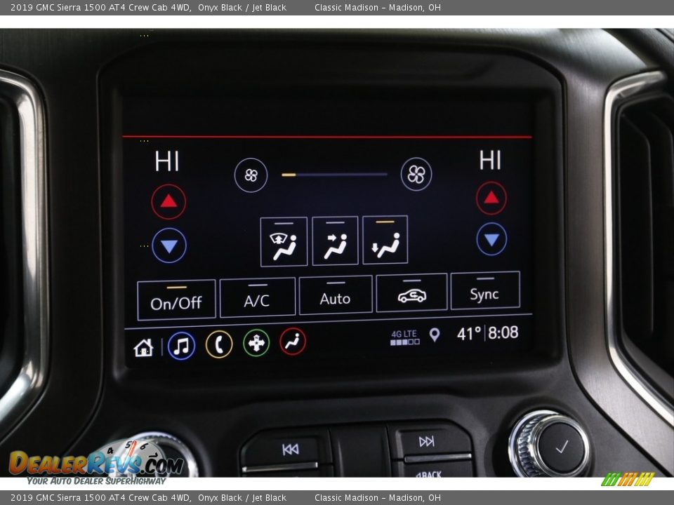2019 GMC Sierra 1500 AT4 Crew Cab 4WD Onyx Black / Jet Black Photo #13