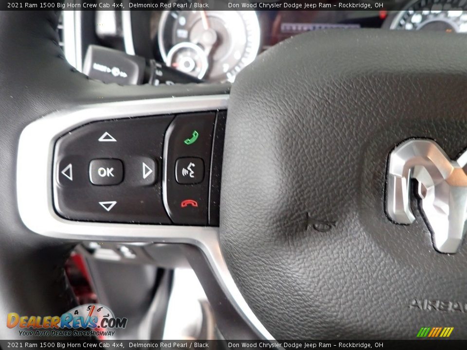 2021 Ram 1500 Big Horn Crew Cab 4x4 Delmonico Red Pearl / Black Photo #22
