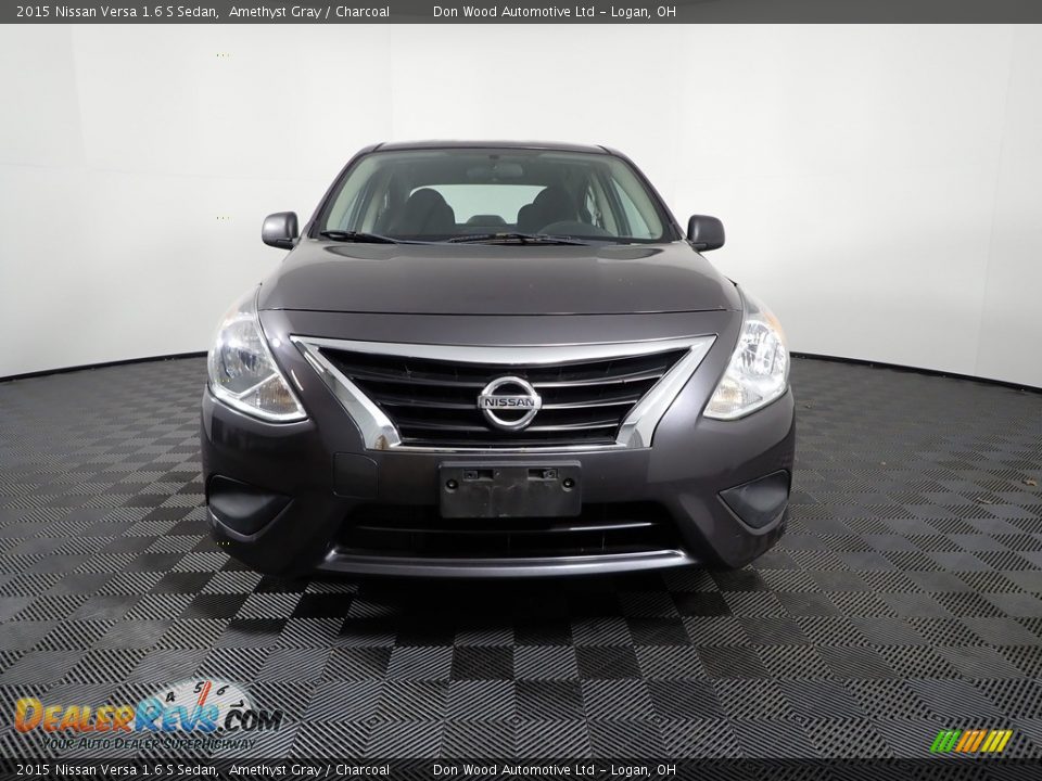 2015 Nissan Versa 1.6 S Sedan Amethyst Gray / Charcoal Photo #3